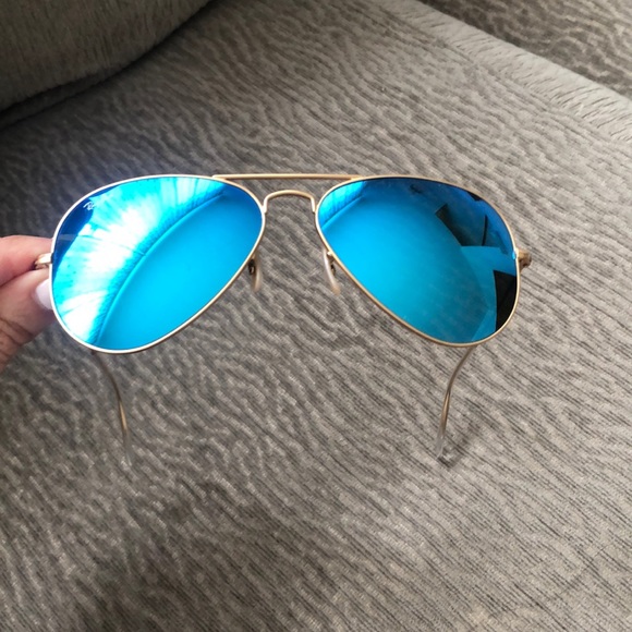 Blue Aviator Ray-Bans - Picture 1 of 4